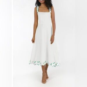 Fanm Mon White Sasha Dress Size Medium New With Tags